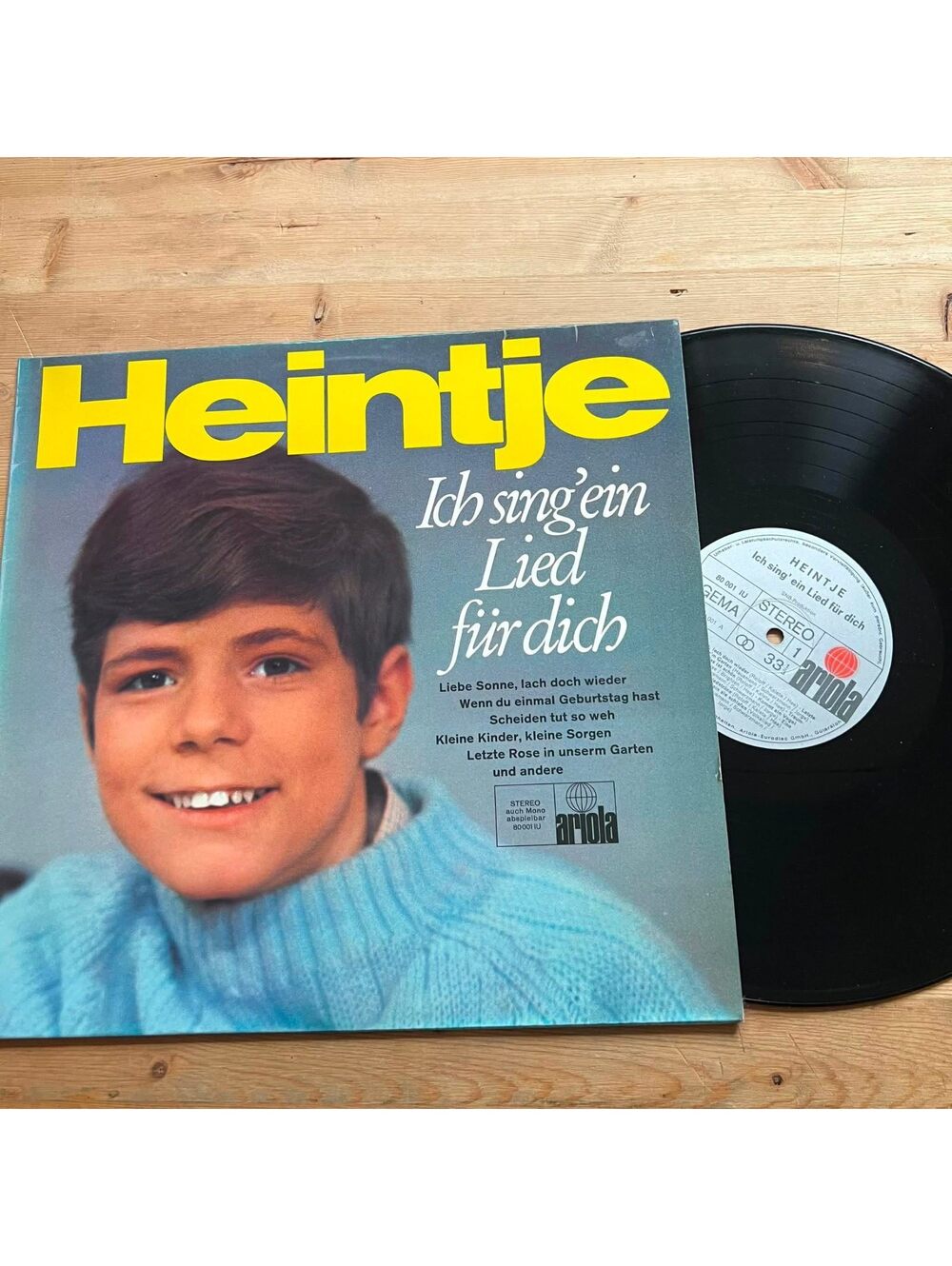 Heintje - Ich Sing' ein Lied Fur Dich 33rpm VG+ VR22